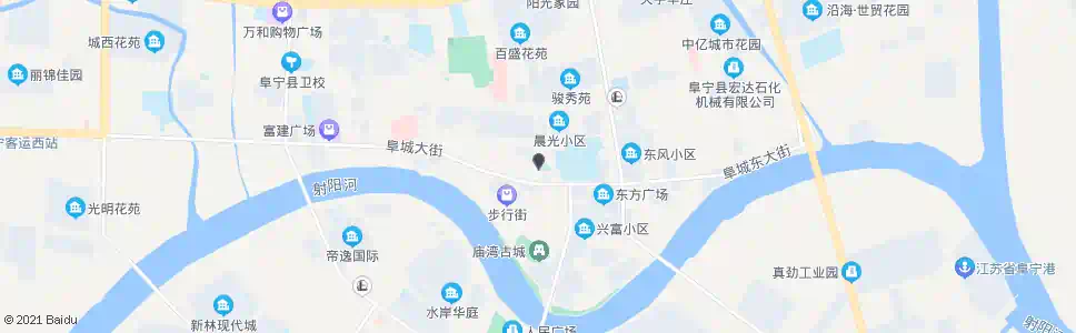 盐城北门街_公交站地图_盐城公交_妙搜公交查询2025