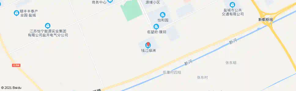 盐城水绿江洲_公交站地图_盐城公交_妙搜公交查询2025