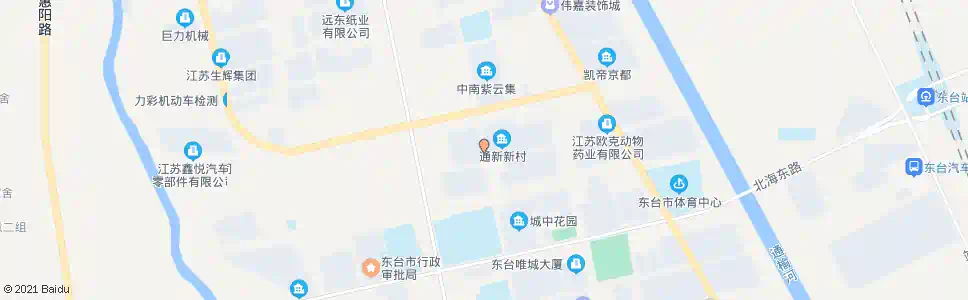 盐城通新新村_公交站地图_盐城公交_妙搜公交查询2025