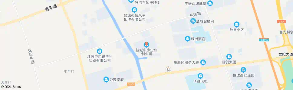 盐城市中小企业创业园_公交站地图_盐城公交_妙搜公交查询2025