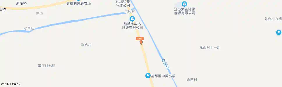 盐城龙冈黄庄回车场(盐城利维线缆公司)_公交站地图_盐城公交_妙搜公交查询2025