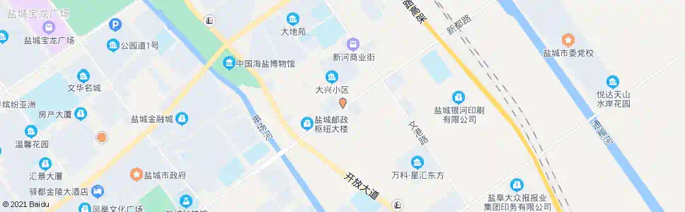 盐城新都路兴业路口_公交站地图_盐城公交_妙搜公交查询2025