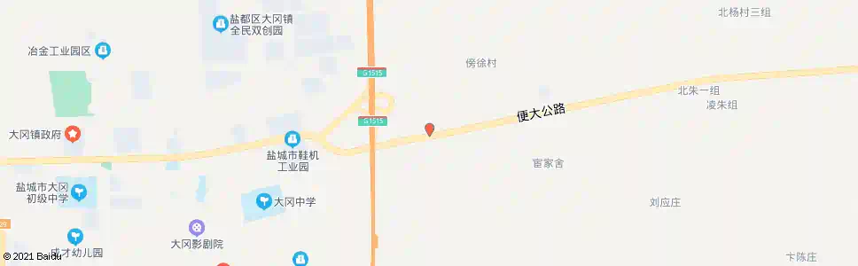 盐城大冈敬老院_公交站地图_盐城公交_妙搜公交查询2025