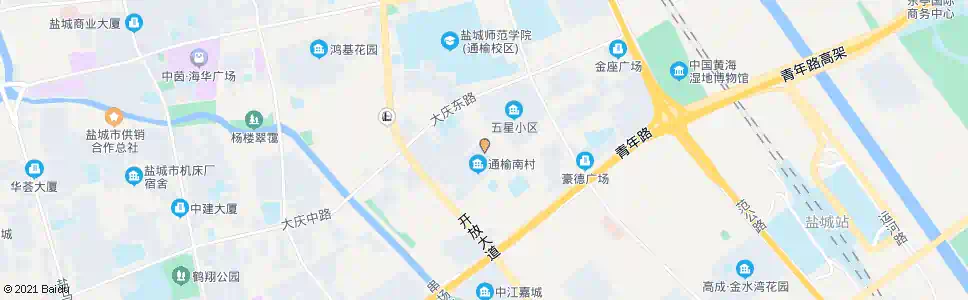 盐城五星街道_公交站地图_盐城公交_妙搜公交查询2025