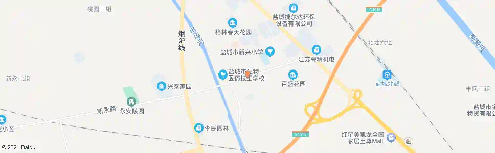 盐城新兴医院_公交站地图_盐城公交_妙搜公交查询2025