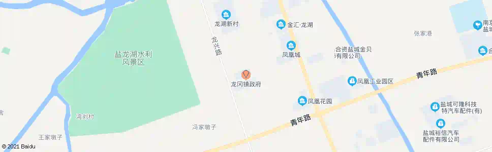 盐城龙冈镇政府_公交站地图_盐城公交_妙搜公交查询2025