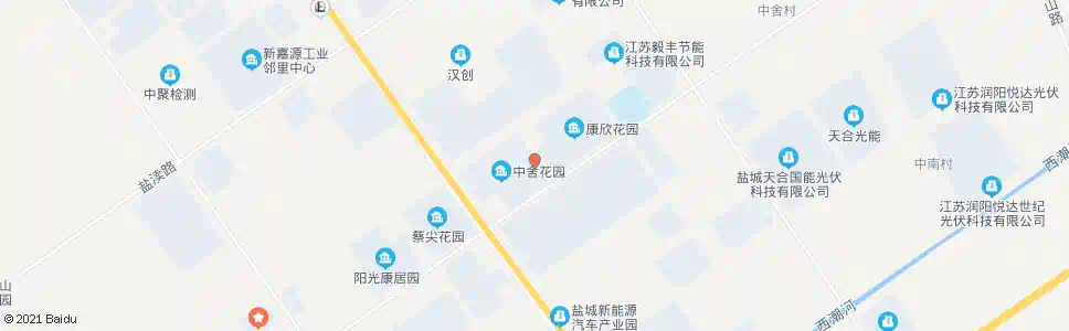 盐城中舍幼儿园_公交站地图_盐城公交_妙搜公交查询2025