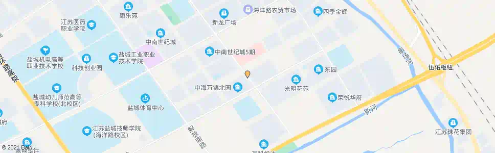 盐城人民路纳海路口_公交站地图_盐城公交_妙搜公交查询2025