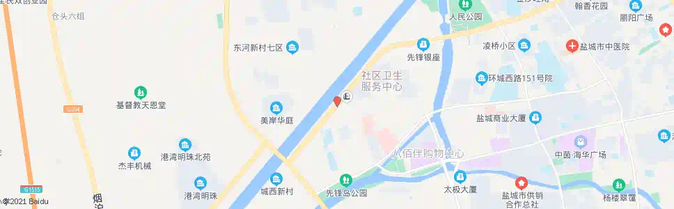 盐城健康路黄海路口_公交站地图_盐城公交_妙搜公交查询2025