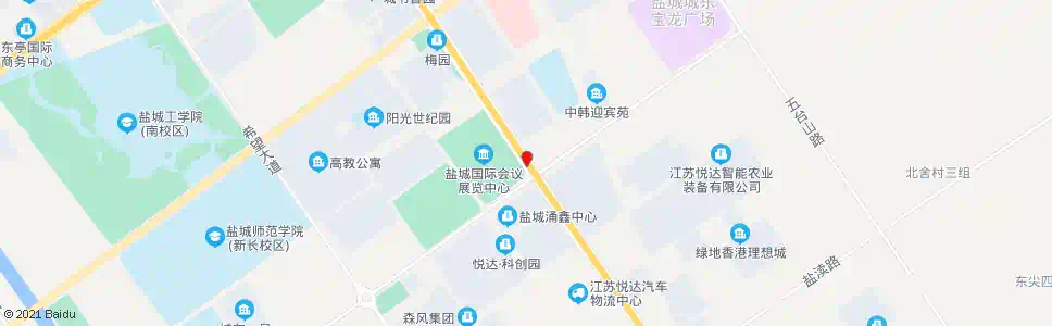 盐城东环路新都路口_公交站地图_盐城公交_妙搜公交查询2025