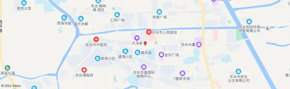 盐城人民医院_公交站地图_盐城公交_妙搜公交查询2025