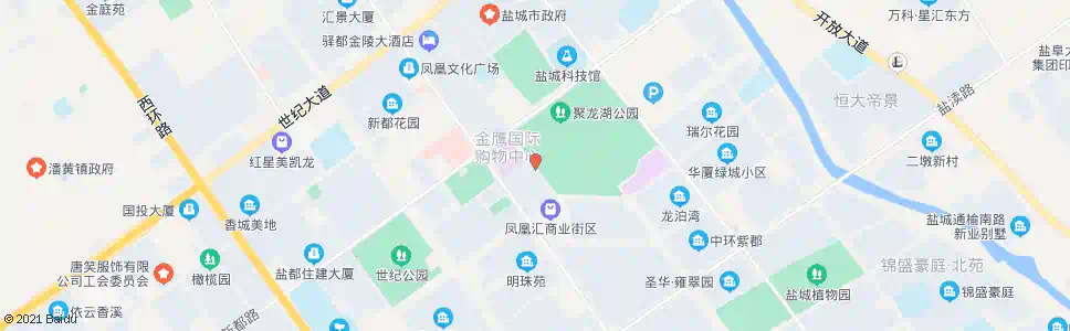 盐城聚龙湖(西)_公交站地图_盐城公交_妙搜公交查询2025