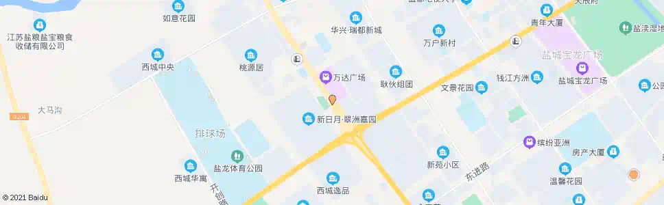 盐城翠洲嘉园_公交站地图_盐城公交_妙搜公交查询2025