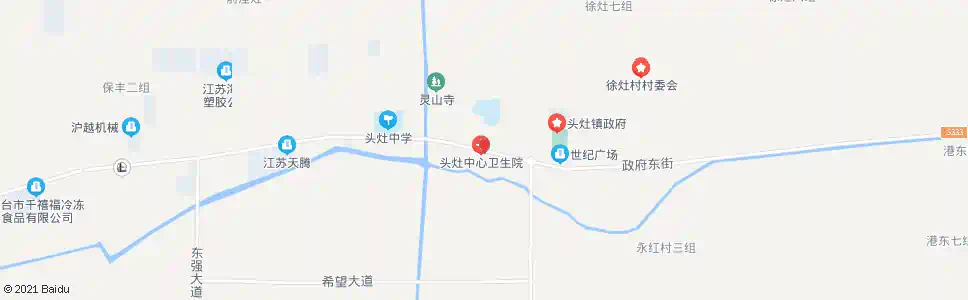 盐城头灶镇医院_公交站地图_盐城公交_妙搜公交查询2025