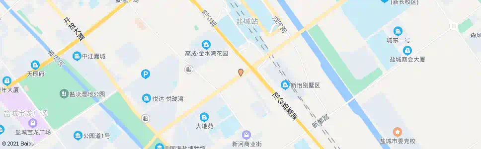 盐城世纪大道新园路口_公交站地图_盐城公交_妙搜公交查询2025