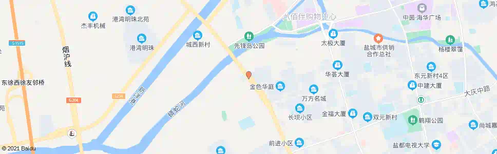 盐城金品花园_公交站地图_盐城公交_妙搜公交查询2025