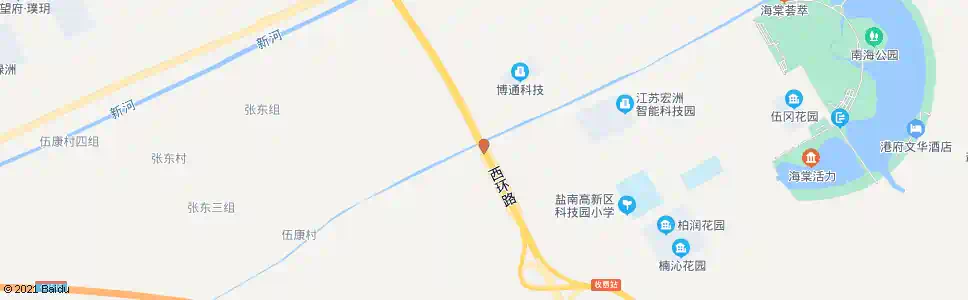 盐城西环路盐仓大道_公交站地图_盐城公交_妙搜公交查询2025