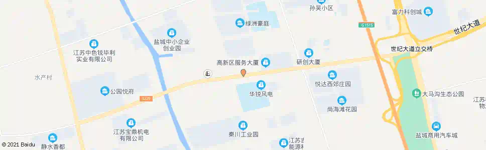 盐城华锐南路_公交站地图_盐城公交_妙搜公交查询2025