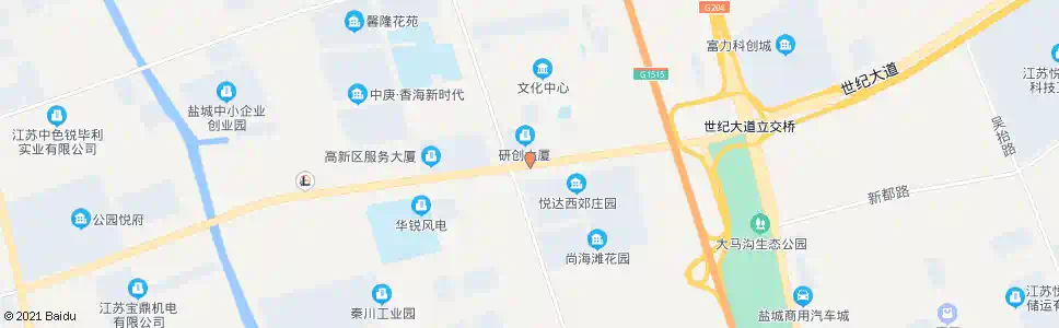 盐城世纪大道龙城路口_公交站地图_盐城公交_妙搜公交查询2025