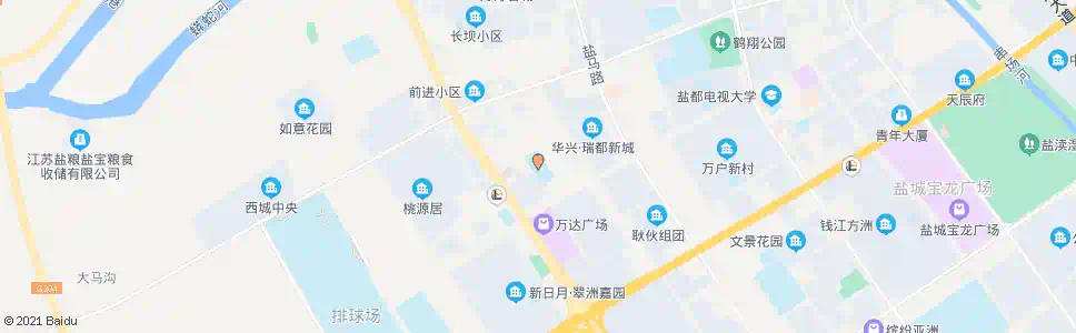 盐城幸福路小学(第二小学)_公交站地图_盐城公交_妙搜公交查询2025