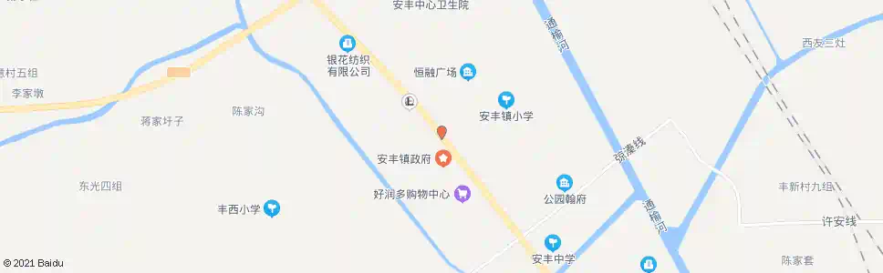 盐城安丰家居城_公交站地图_盐城公交_妙搜公交查询2025