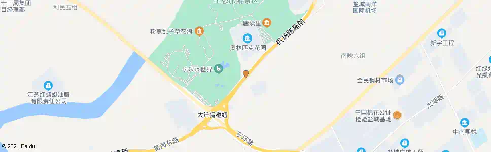盐城奥林匹克花园_公交站地图_盐城公交_妙搜公交查询2025