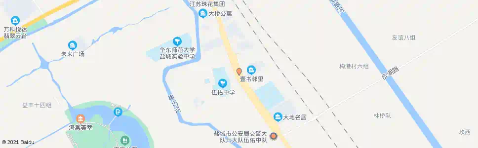 盐城伍佑_公交站地图_盐城公交_妙搜公交查询2025