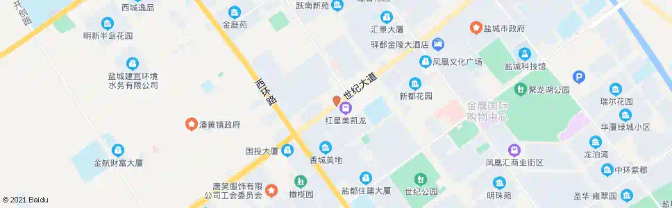 盐城红星美凯龙_公交站地图_盐城公交_妙搜公交查询2025