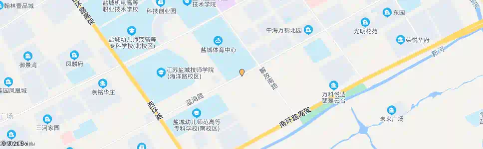 盐城海洋路解放路口_公交站地图_盐城公交_妙搜公交查询2025