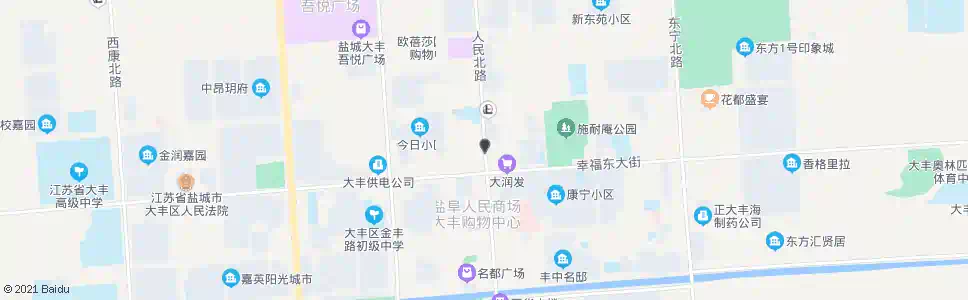 盐城人民路小学(第三小学)_公交站地图_盐城公交_妙搜公交查询2025