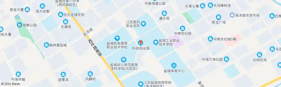 盐城科技创业工业园_公交站地图_盐城公交_妙搜公交查询2025