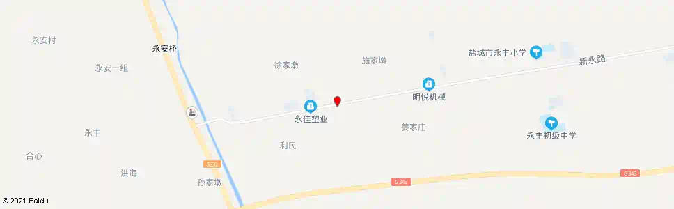 盐城永丰玻璃工艺厂_公交站地图_盐城公交_妙搜公交查询2025