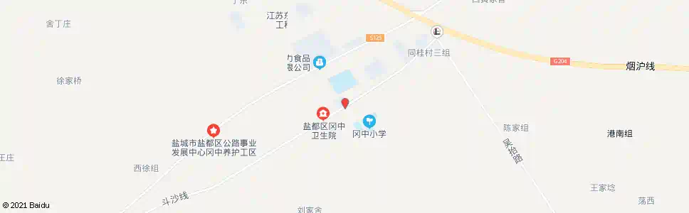 盐城便民站(冈中邮局)_公交站地图_盐城公交_妙搜公交查询2025