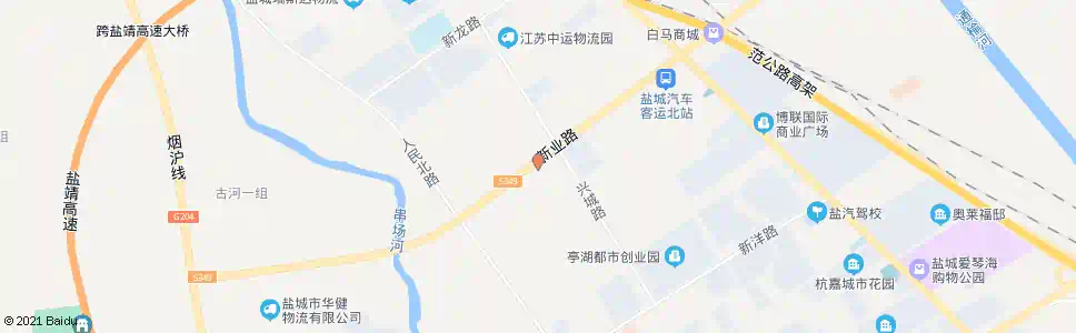 盐城城北污水处理厂_公交站地图_盐城公交_妙搜公交查询2025