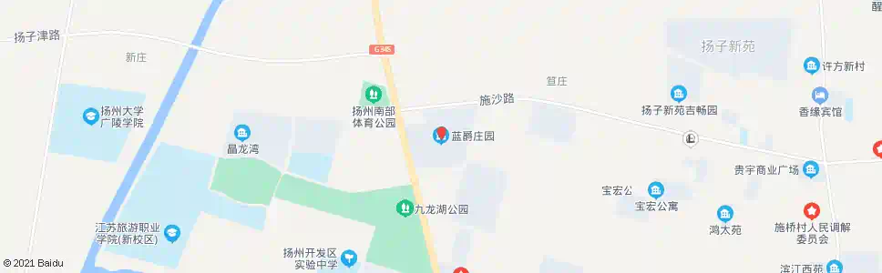 扬州蓝爵庄园_公交站地图_扬州公交_妙搜公交查询2025