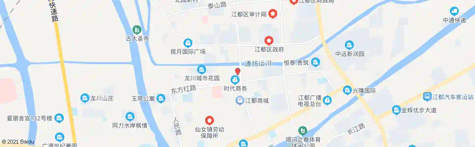 扬州华夏银行(江都桥)_公交站地图_扬州公交_妙搜公交查询2025