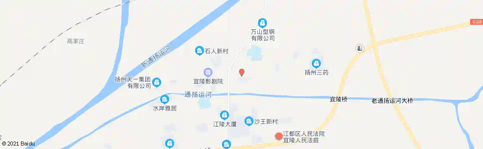 扬州三叉汪(沙湾北路)_公交站地图_扬州公交_妙搜公交查询2025