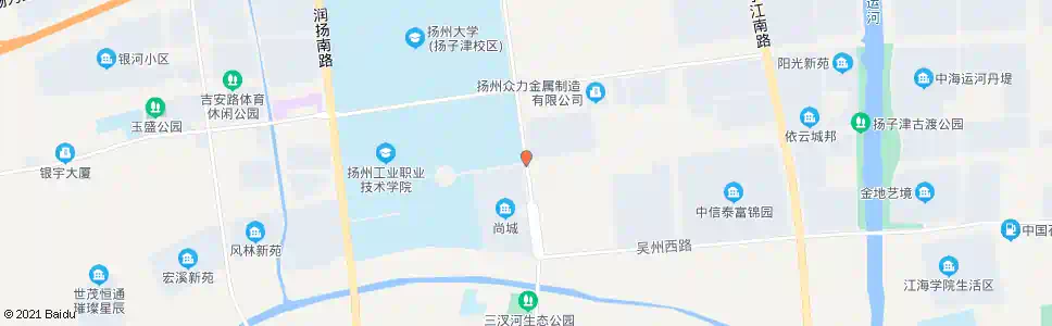 扬州大学城尚城_公交站地图_扬州公交_妙搜公交查询2025