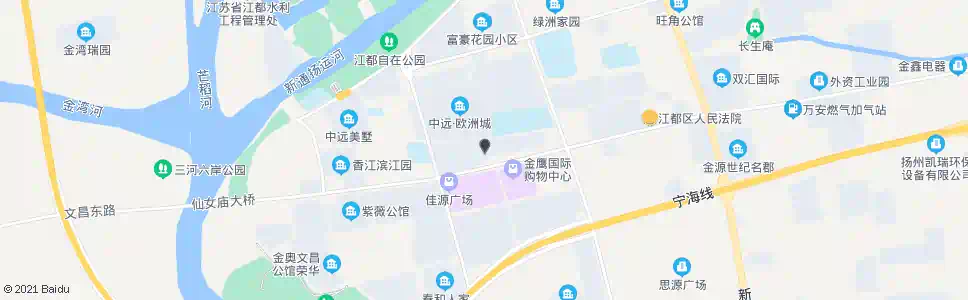 扬州新加坡花园_公交站地图_扬州公交_妙搜公交查询2025