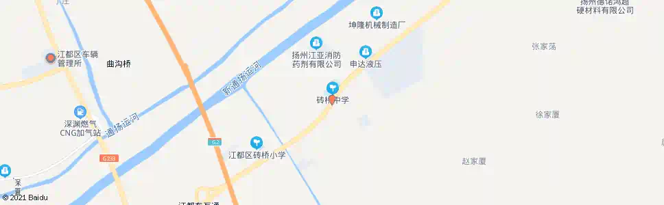 扬州砖桥_公交站地图_扬州公交_妙搜公交查询2025