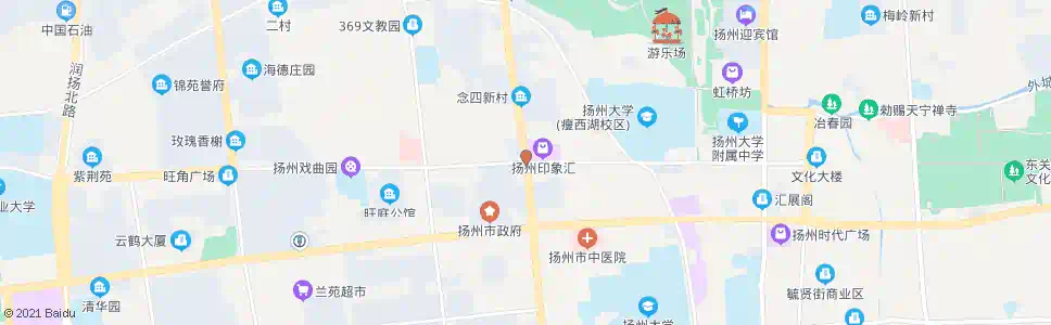 扬州梅庄新村_公交站地图_扬州公交_妙搜公交查询2025