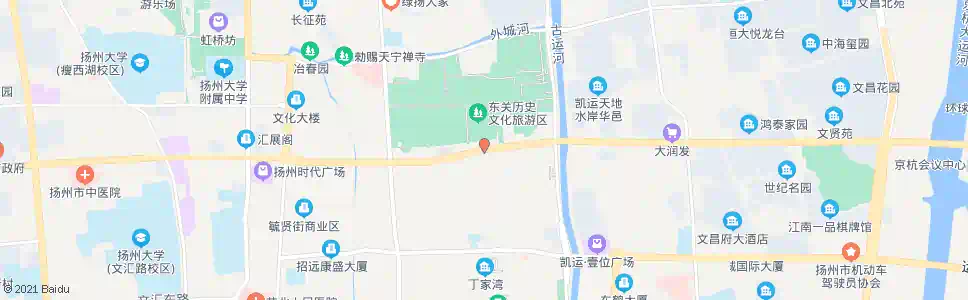 扬州琼花观_公交站地图_扬州公交_妙搜公交查询2025