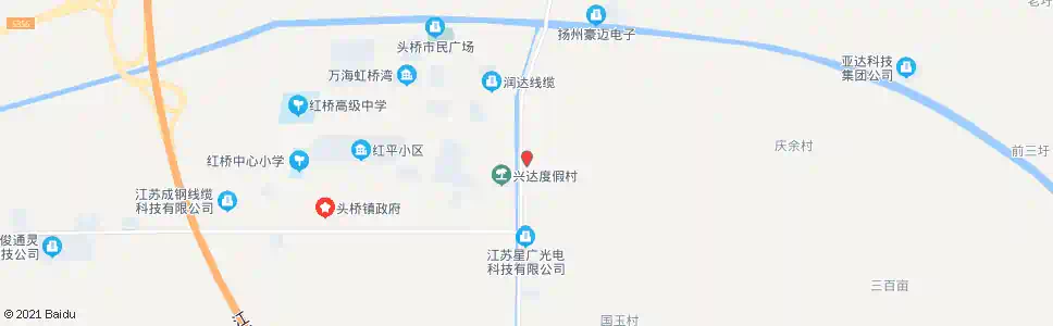 扬州红高路_公交站地图_扬州公交_妙搜公交查询2025