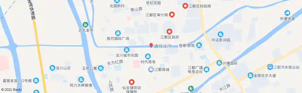 扬州华夏银行(乐天玛特)_公交站地图_扬州公交_妙搜公交查询2025