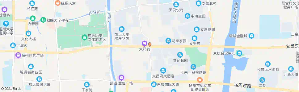 扬州江都路文昌东路_公交站地图_扬州公交_妙搜公交查询2025