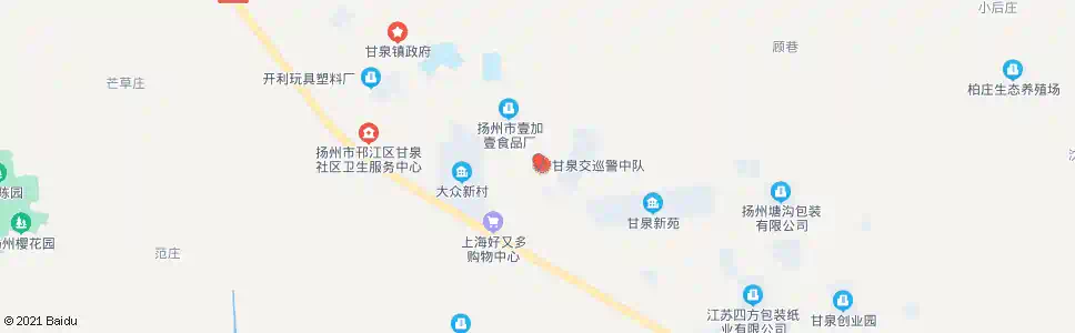 扬州甘泉中队_公交站地图_扬州公交_妙搜公交查询2025