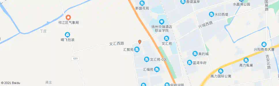 扬州文汇苑B区北门_公交站地图_扬州公交_妙搜公交查询2025