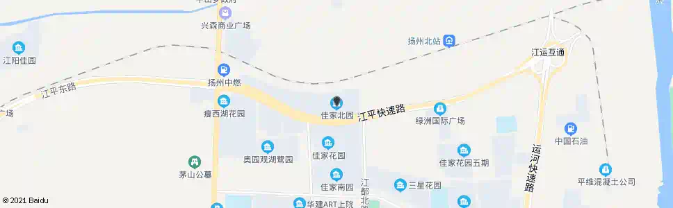 扬州佳家北园_公交站地图_扬州公交_妙搜公交查询2025