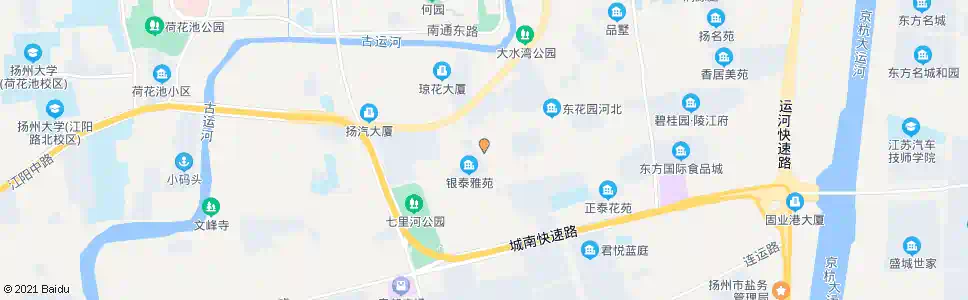 扬州东花园医院_公交站地图_扬州公交_妙搜公交查询2025