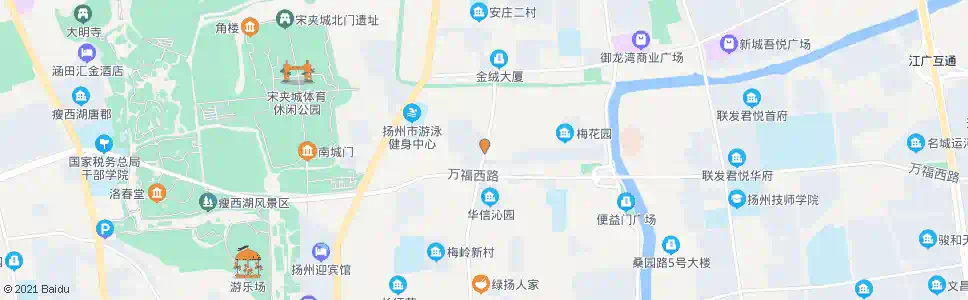 扬州漕河桥(御河苑)_公交站地图_扬州公交_妙搜公交查询2025